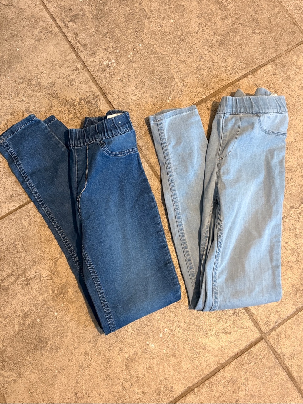 H&M Kids Pull-On Jeans - Dark Blue & Light Blue